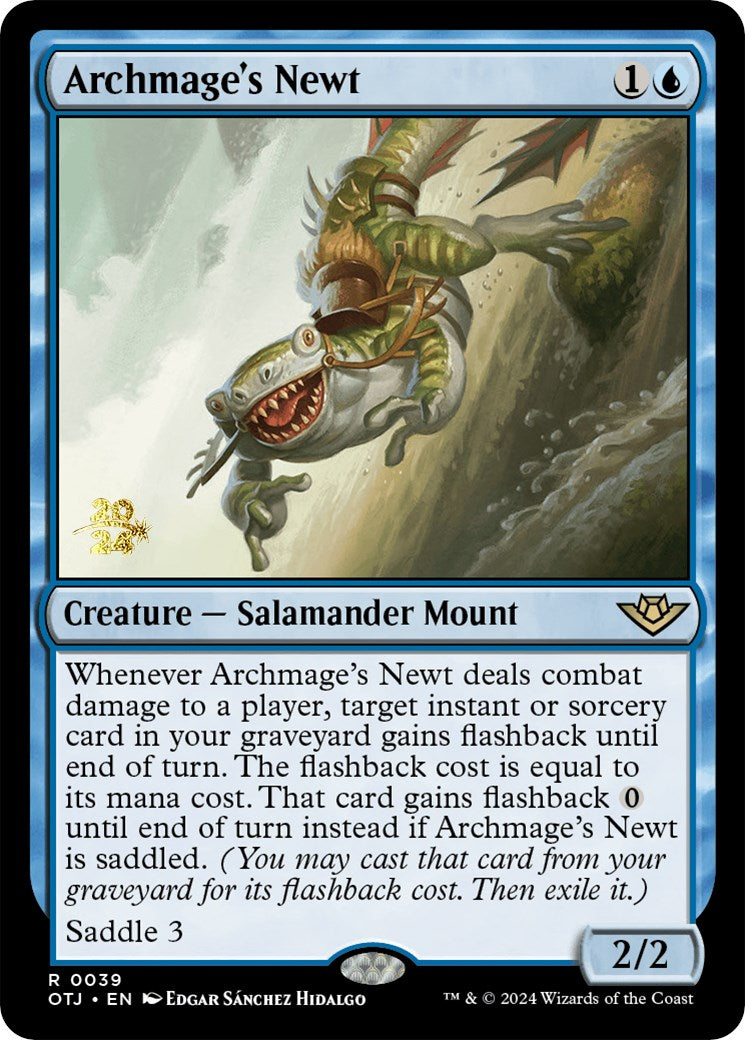 Archmage's Newt [Outlaws of Thunder Junction Prerelease Promos] | I Want That Stuff Brandon
