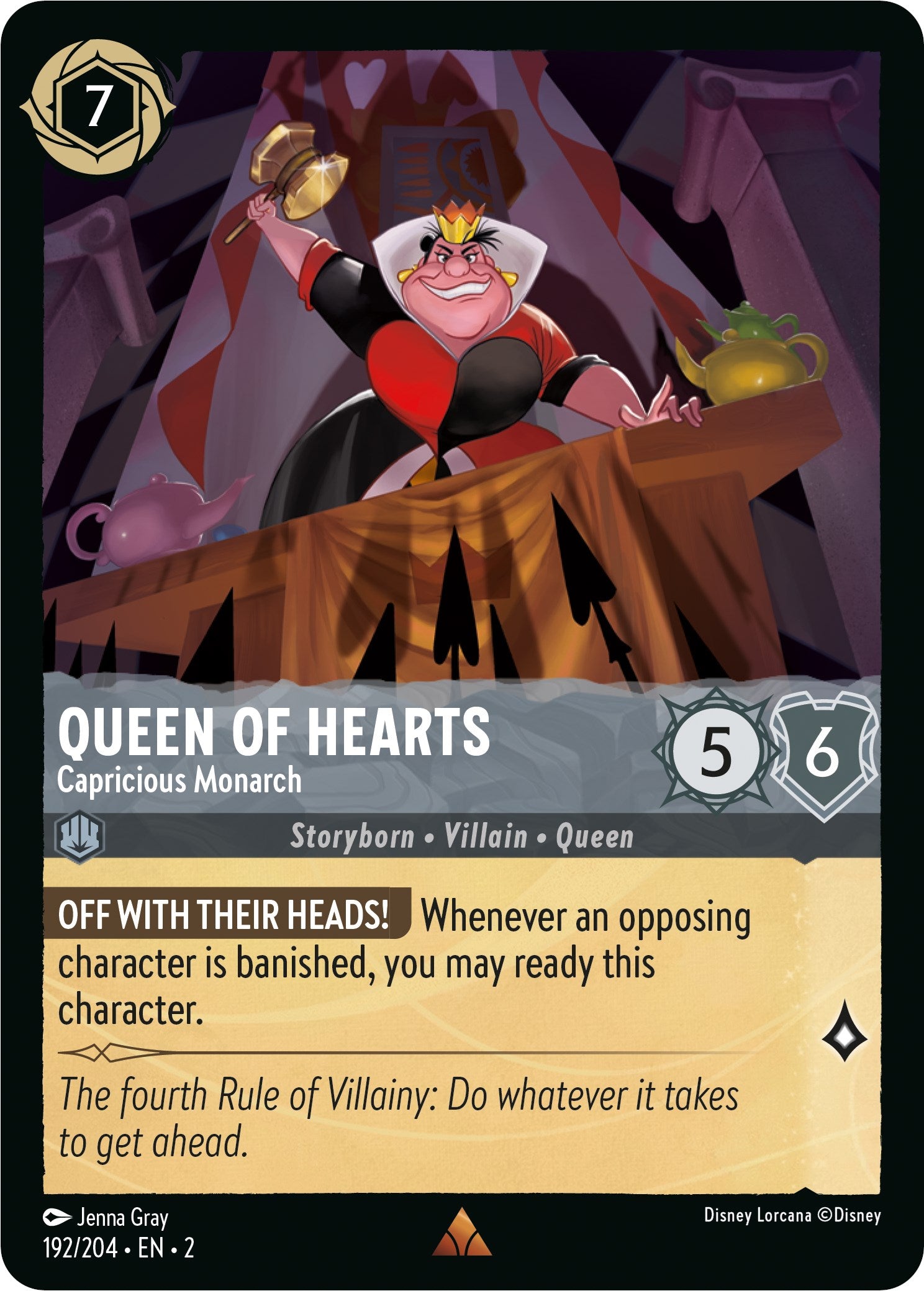 Queen of Hearts - Capricious Monarch (192/204) [Rise of the Floodborn] | I Want That Stuff Brandon