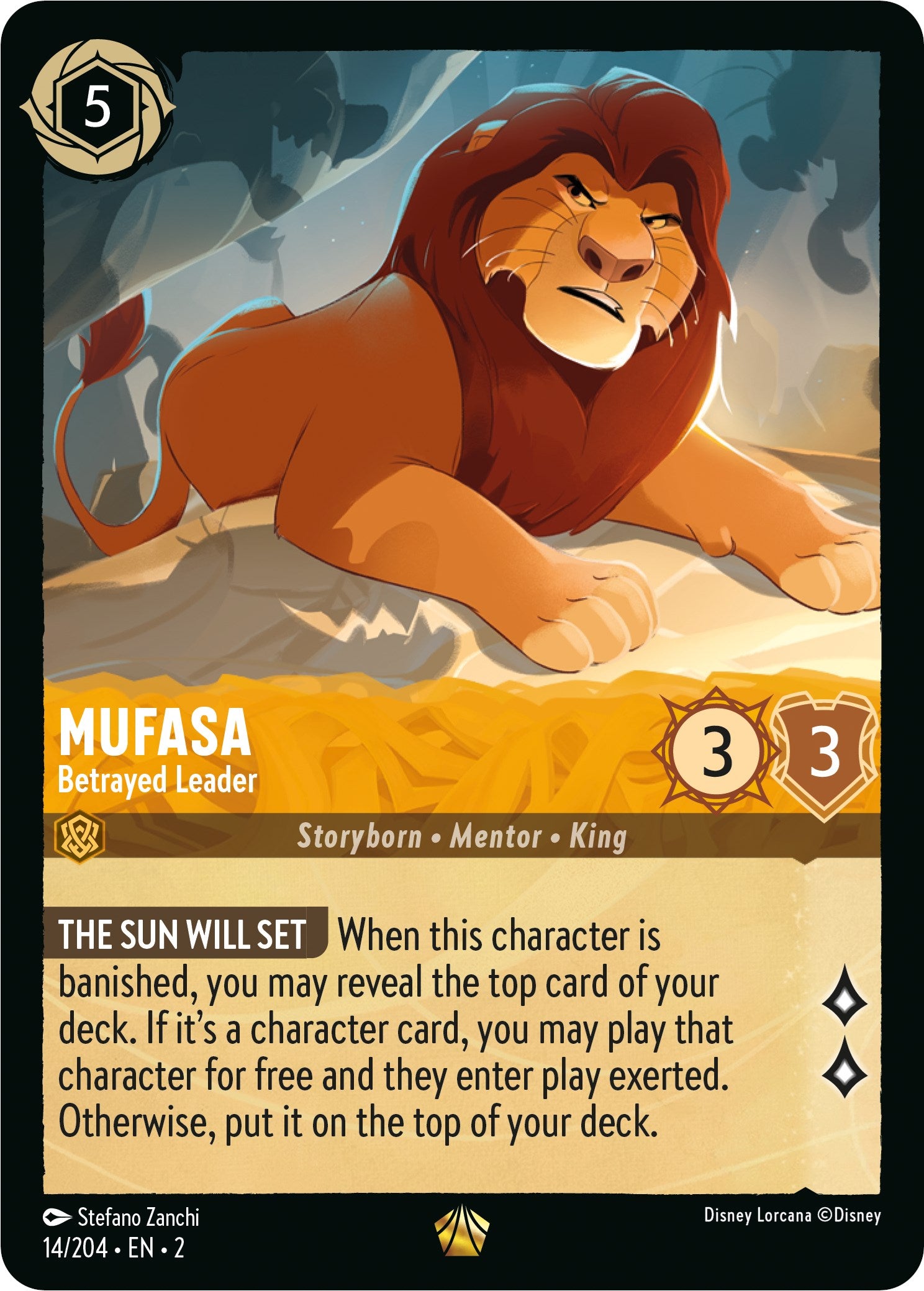 Mufasa - Betrayed Leader (14/204) [Rise of the Floodborn] | I Want That Stuff Brandon
