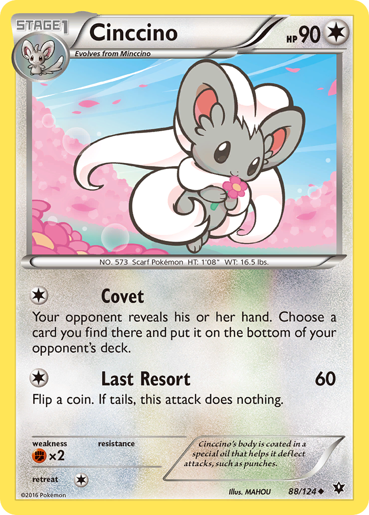 Cinccino (88/124) [XY: Fates Collide] | I Want That Stuff Brandon