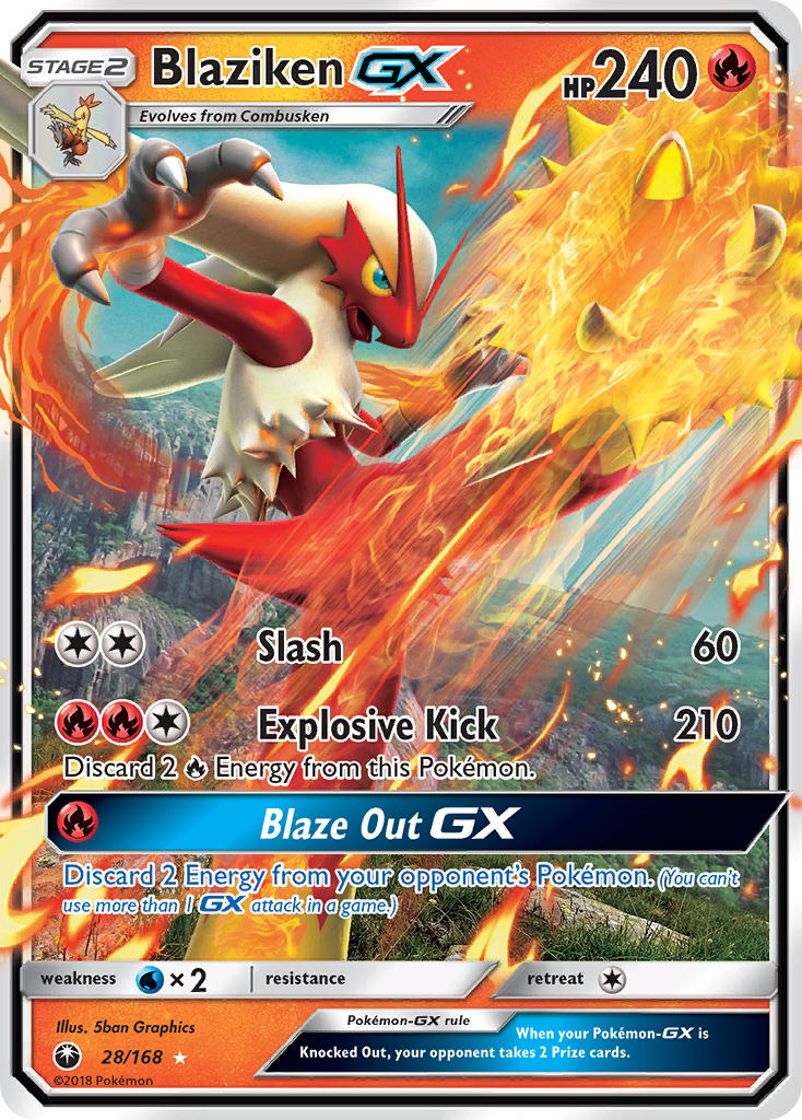 Blaziken GX (28/168) [Sun & Moon: Celestial Storm] | I Want That Stuff Brandon
