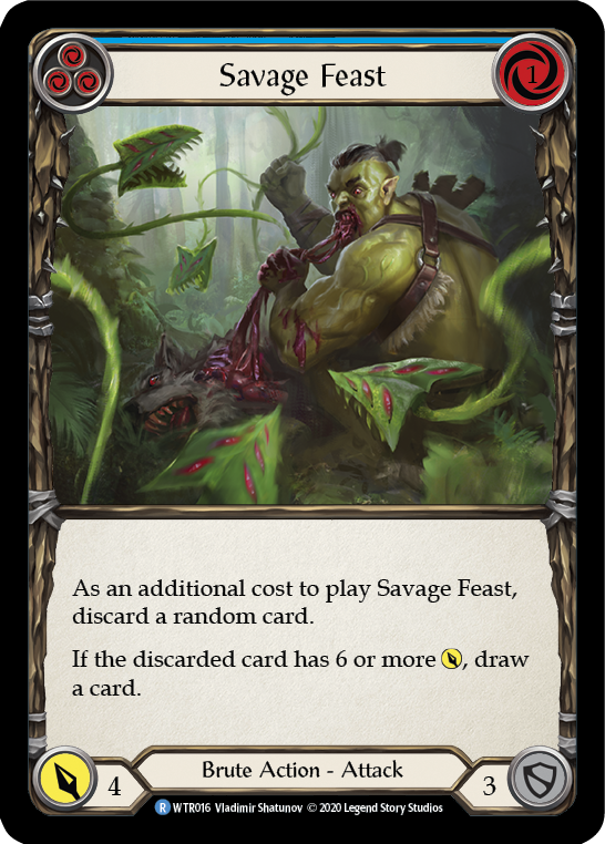 Savage Feast (Blue) [U-WTR016] (Welcome to Rathe Unlimited)  Unlimited Normal | I Want That Stuff Brandon