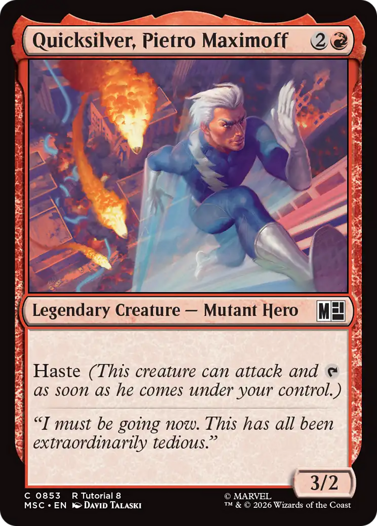 Quicksilver, Pietro Maximoff (0853) [Marvel Super Heroes Commander] | I Want That Stuff Brandon