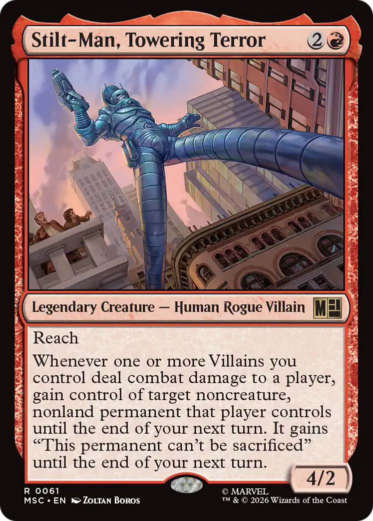 Stilt-Man, Towering Terror (Surge Foil) [Marvel Super Heroes Commander] | I Want That Stuff Brandon