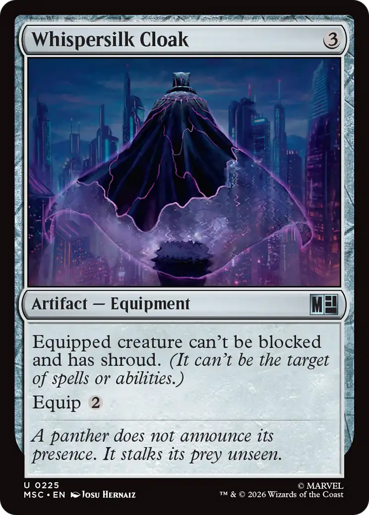 Whispersilk Cloak (Surge Foil) [Marvel Super Heroes Commander] | I Want That Stuff Brandon