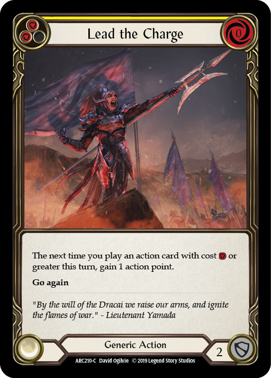 Lead the Charge (Yellow) [ARC210-C] (Arcane Rising)  1st Edition Normal | I Want That Stuff Brandon