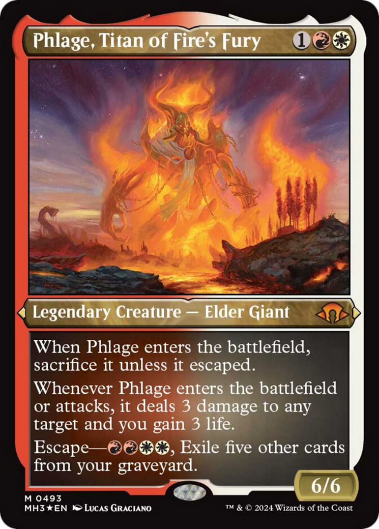 Phlage, Titan of Fire's Fury (Foil Etched) [Modern Horizons 3] | I Want That Stuff Brandon