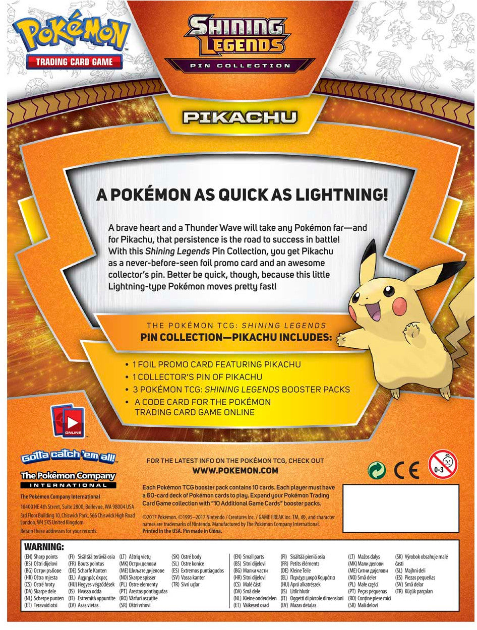 Shining Legends - Pin Collection (Pikachu) | I Want That Stuff Brandon