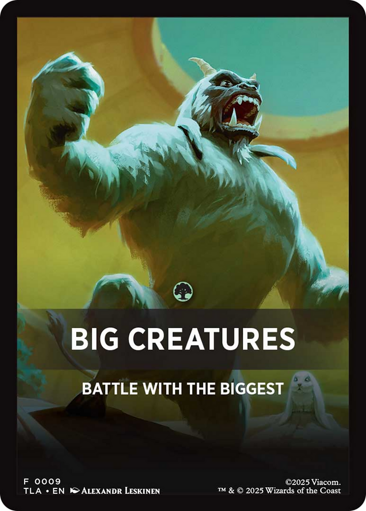 Big Creatures Theme Card [Avatar: The Last Airbender Tokens] | I Want That Stuff Brandon