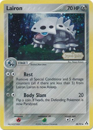 Lairon (38/92) (Stamped) [EX: Legend Maker] | I Want That Stuff Brandon