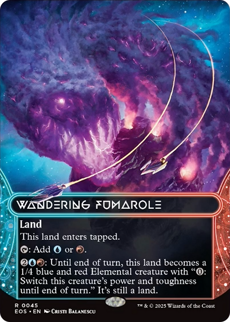 Wandering Fumarole (0045) (Borderless) [Edge of Eternities: Stellar Sights] | I Want That Stuff Brandon
