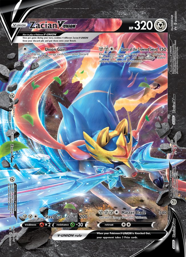 Zacian V-Union (Jumbo Card) [Sword & Shield: Black Star Promos] | I Want That Stuff Brandon
