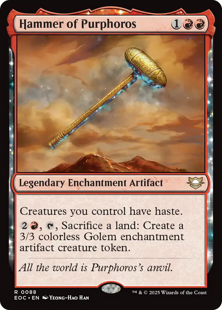 Hammer of Purphoros [Edge of Eternities Commander] | I Want That Stuff Brandon