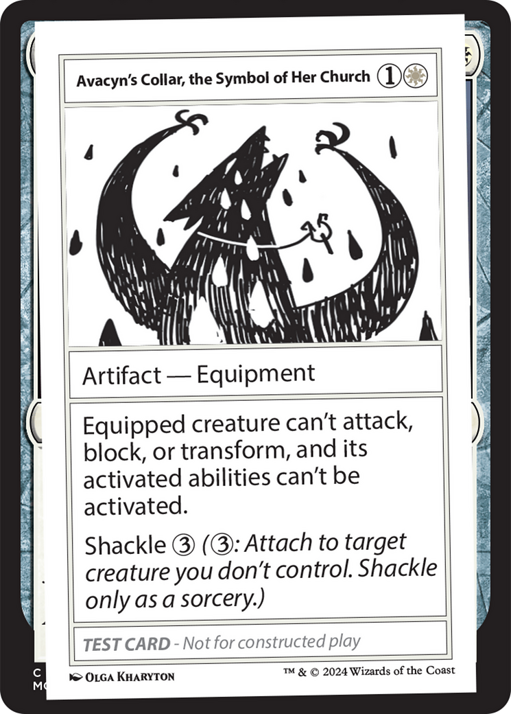 Avacyn's Collar, the Symbol of Her Church [Mystery Booster 2 Playtest Cards] | I Want That Stuff Brandon