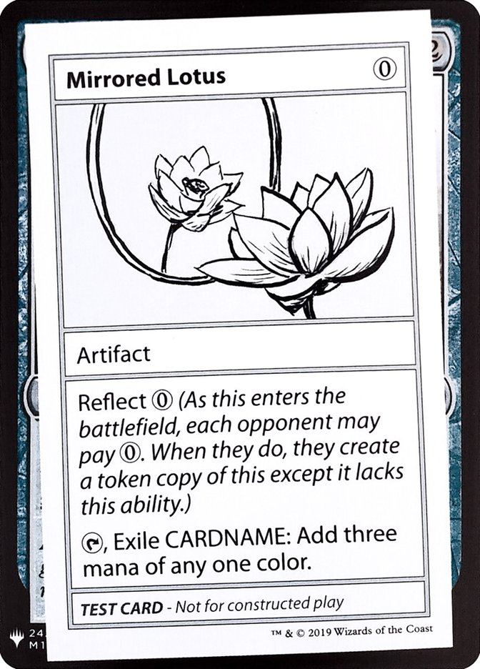 Mirrored Lotus [Mystery Booster Playtest Cards] | I Want That Stuff Brandon