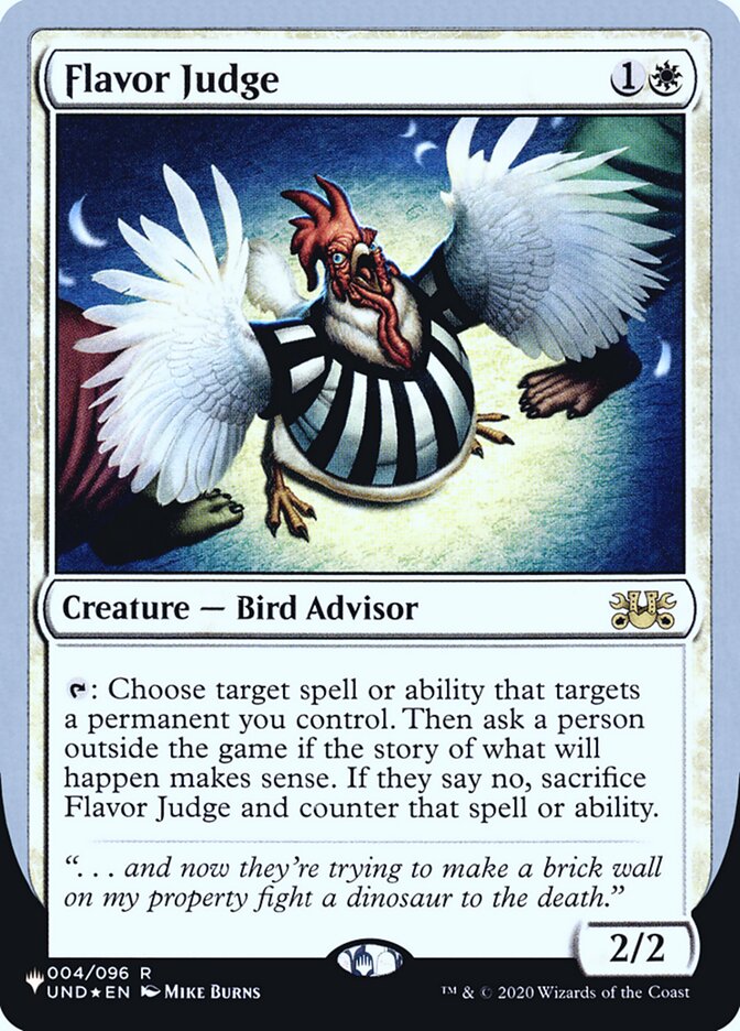 Flavor Judge (Unfinity Foil Edition) [The List] | I Want That Stuff Brandon