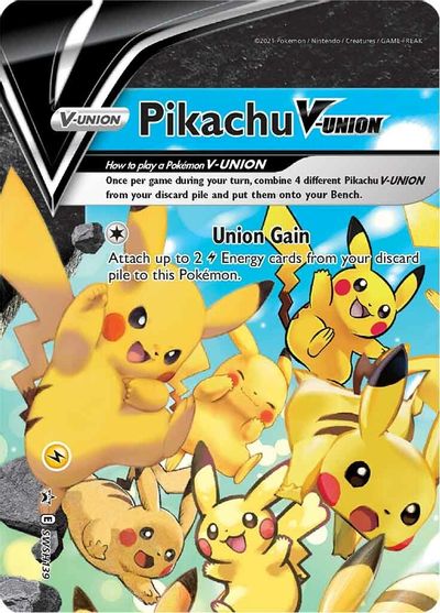 Pikachu V-UNION (SWSH139) (Celebrations) [Sword & Shield: Black Star Promos] | I Want That Stuff Brandon