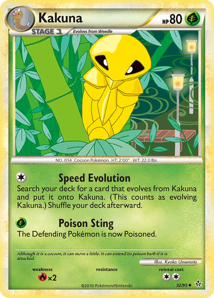 Kakuna (32/95) [HeartGold & SoulSilver: Unleashed] | I Want That Stuff Brandon