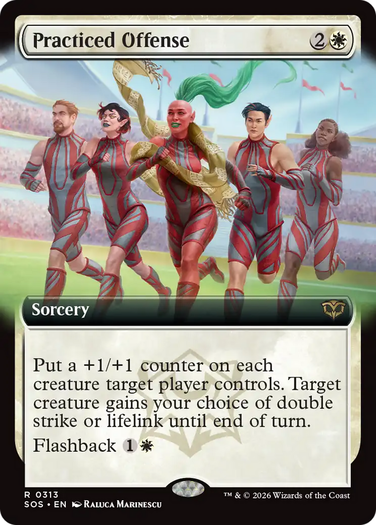 Practiced Offense (Extended Art) [Secrets of Strixhaven] | I Want That Stuff Brandon