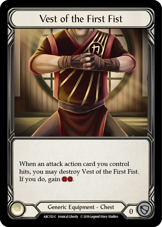 Vest of the First Fist [ARC152-C] (Arcane Rising)  1st Edition Normal | I Want That Stuff Brandon
