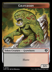 Zombie (0019) // Graveborn Double-Sided Token [Commander Masters Tokens] | I Want That Stuff Brandon