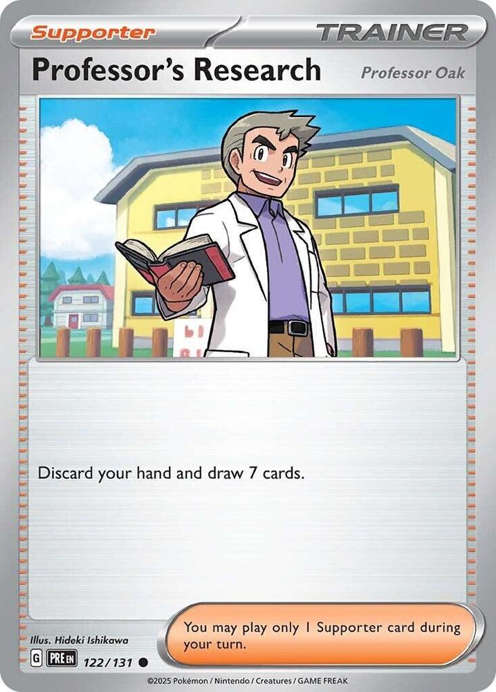 Professor's Research (122/131) [Professor Oak] [Scarlet & Violet: Prismatic Evolutions] | I Want That Stuff Brandon