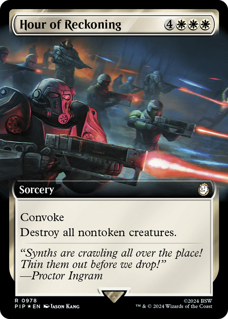 Hour of Reckoning (Extended Art) (Surge Foil) [Fallout] | I Want That Stuff Brandon