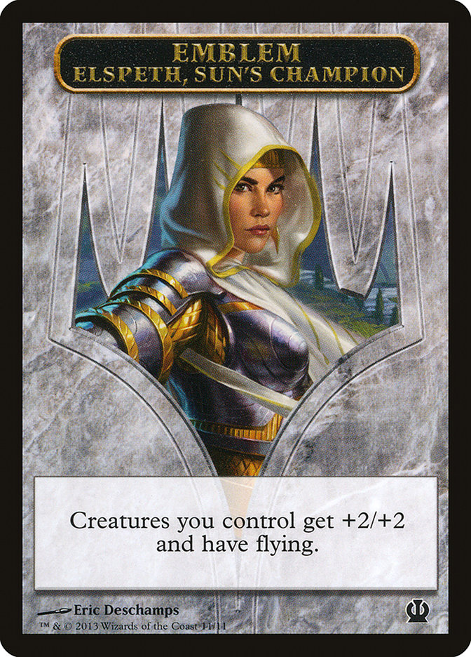 Elspeth, Sun's Champion Emblem [Theros Tokens] | I Want That Stuff Brandon