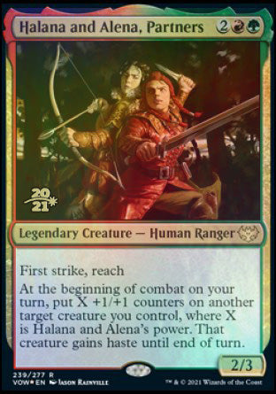 Halana and Alena, Partners [Innistrad: Crimson Vow Prerelease Promos] | I Want That Stuff Brandon