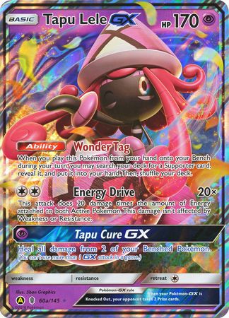 Tapu Lele GX (60a/145) (Alternate card) (Jumbo Card) [Sun & Moon: Guardians Rising] | I Want That Stuff Brandon