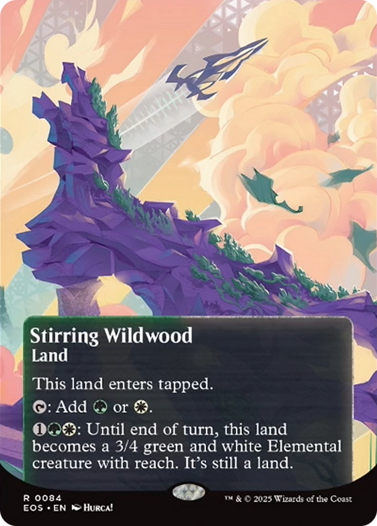 Stirring Wildwood (0084) (Borderless) [Edge of Eternities: Stellar Sights] | I Want That Stuff Brandon