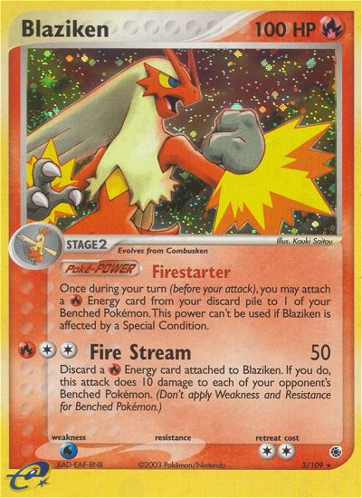 Blaziken (3/109) [EX: Ruby & Sapphire] | I Want That Stuff Brandon