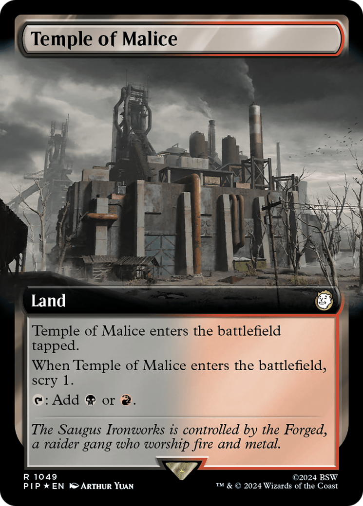 Temple of Malice (Extended Art) (Surge Foil) [Fallout] | I Want That Stuff Brandon