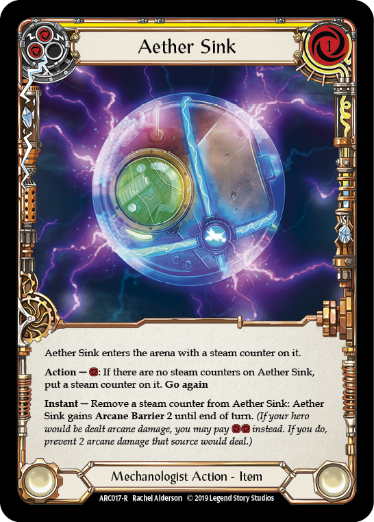 Aether Sink [ARC017-R] (Arcane Rising)  1st Edition Normal | I Want That Stuff Brandon
