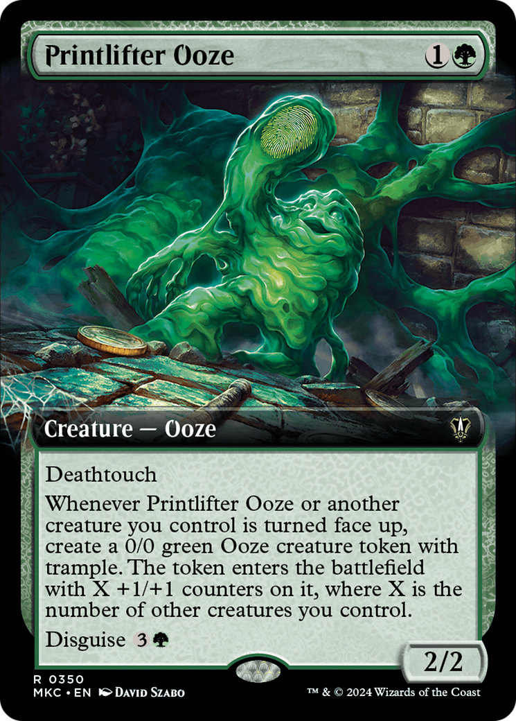 Printlifter Ooze (Extended Art) [Murders at Karlov Manor Commander] | I Want That Stuff Brandon