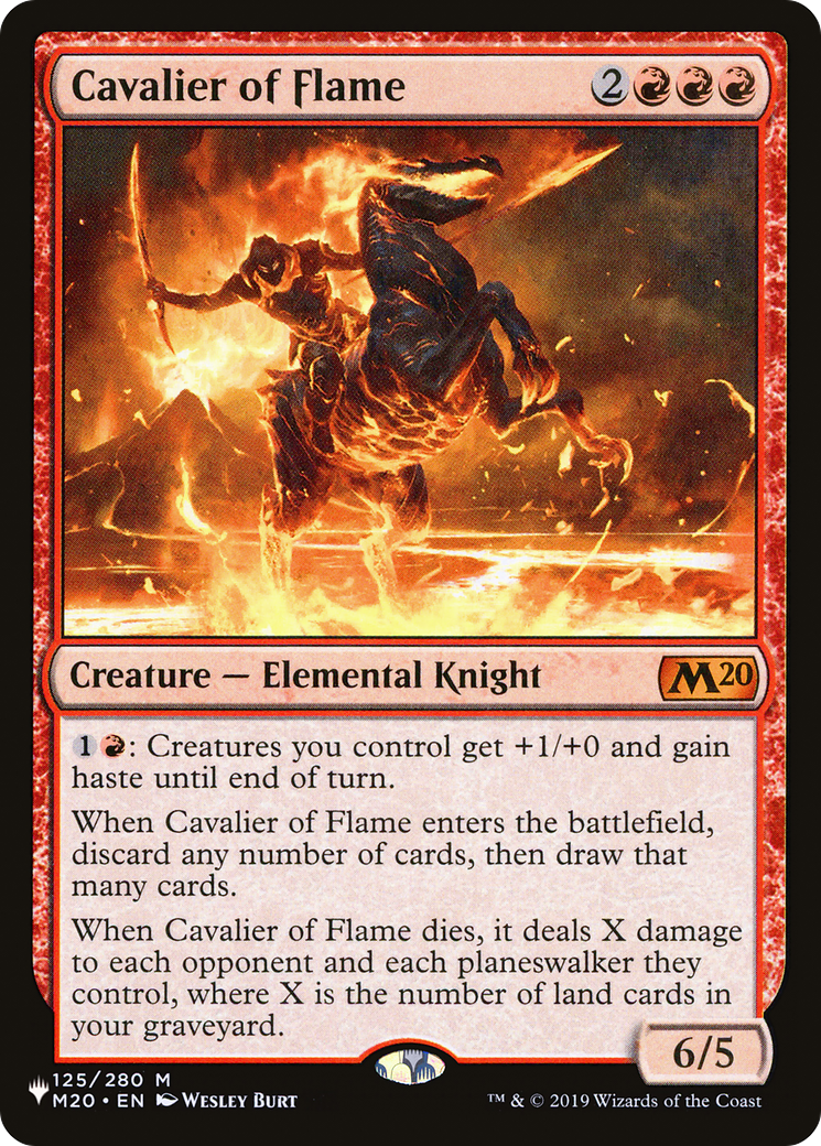 Cavalier of Flame [The List] | I Want That Stuff Brandon