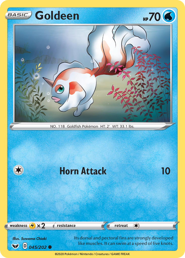 Goldeen (045/202) [Sword & Shield: Base Set] | I Want That Stuff Brandon