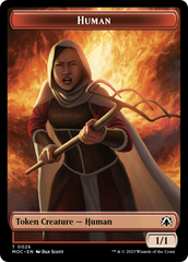 Tentacle // Human (26) Double-Sided Token [March of the Machine Commander Tokens] | I Want That Stuff Brandon