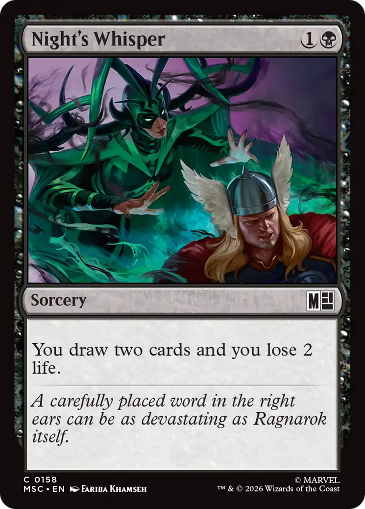 Night's Whisper [Marvel Super Heroes Commander] | I Want That Stuff Brandon