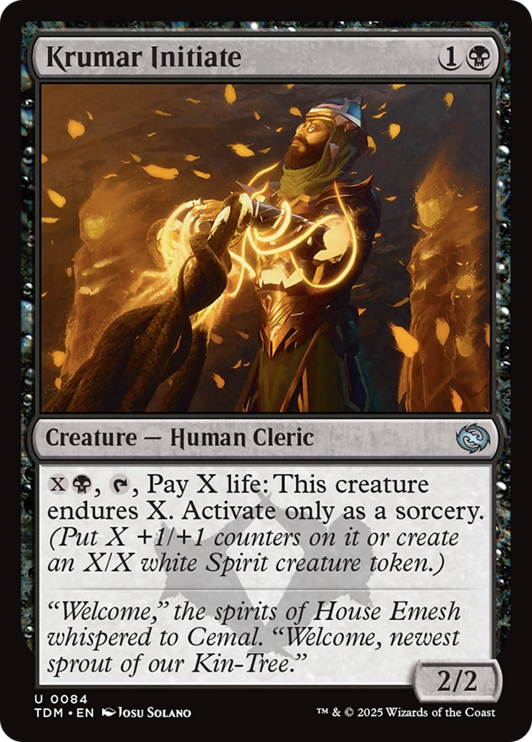 Krumar Initiate [Tarkir: Dragonstorm] | I Want That Stuff Brandon