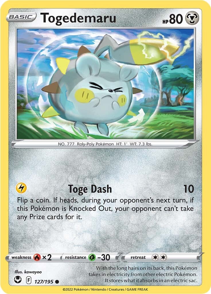 Togedemaru (127/195) [Sword & Shield: Silver Tempest] | I Want That Stuff Brandon