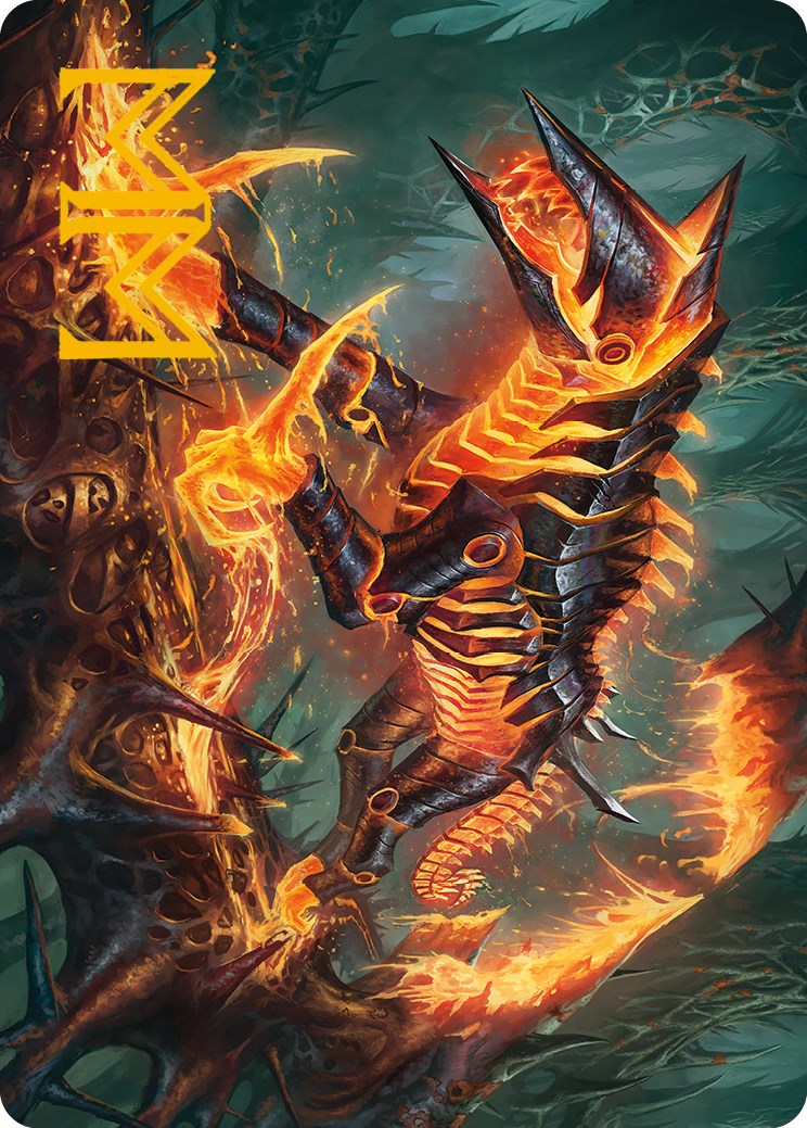 Kuldotha Cackler Art Card (Gold-Stamped Signature) [Phyrexia: All Will Be One Art Series] | I Want That Stuff Brandon
