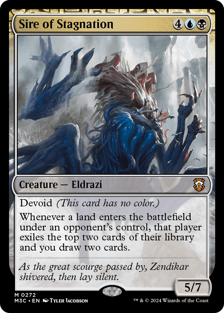 Sire of Stagnation (Ripple Foil) [Modern Horizons 3 Commander] | I Want That Stuff Brandon