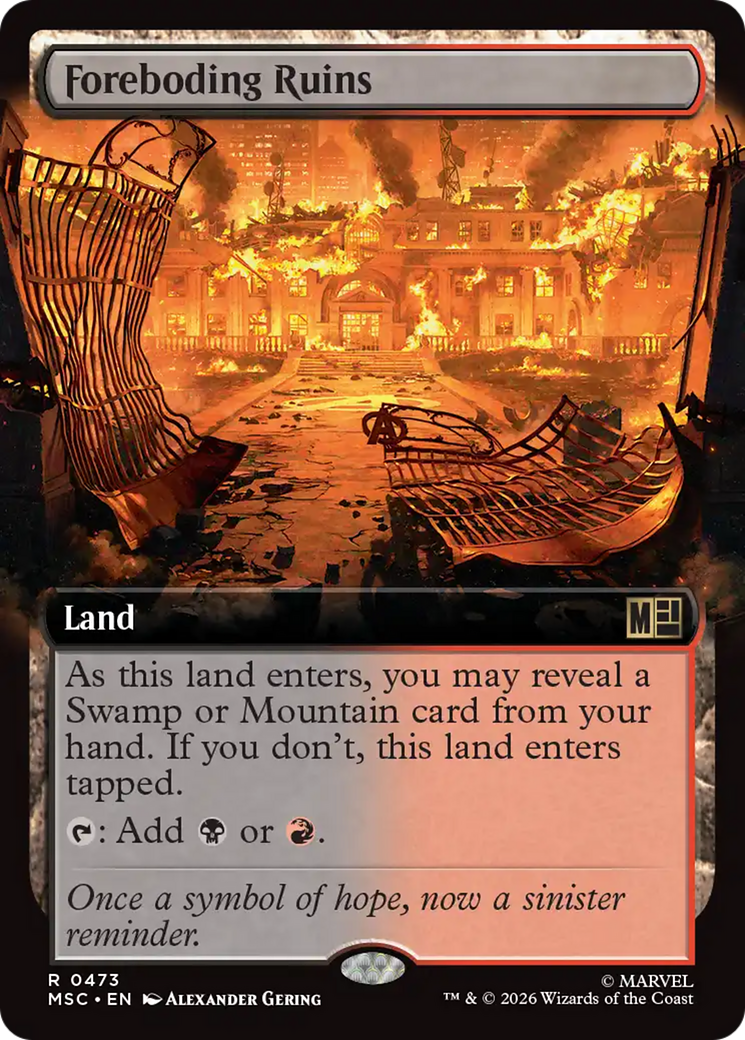 Foreboding Ruins (Extended Art) [Marvel Super Heroes Commander] | I Want That Stuff Brandon
