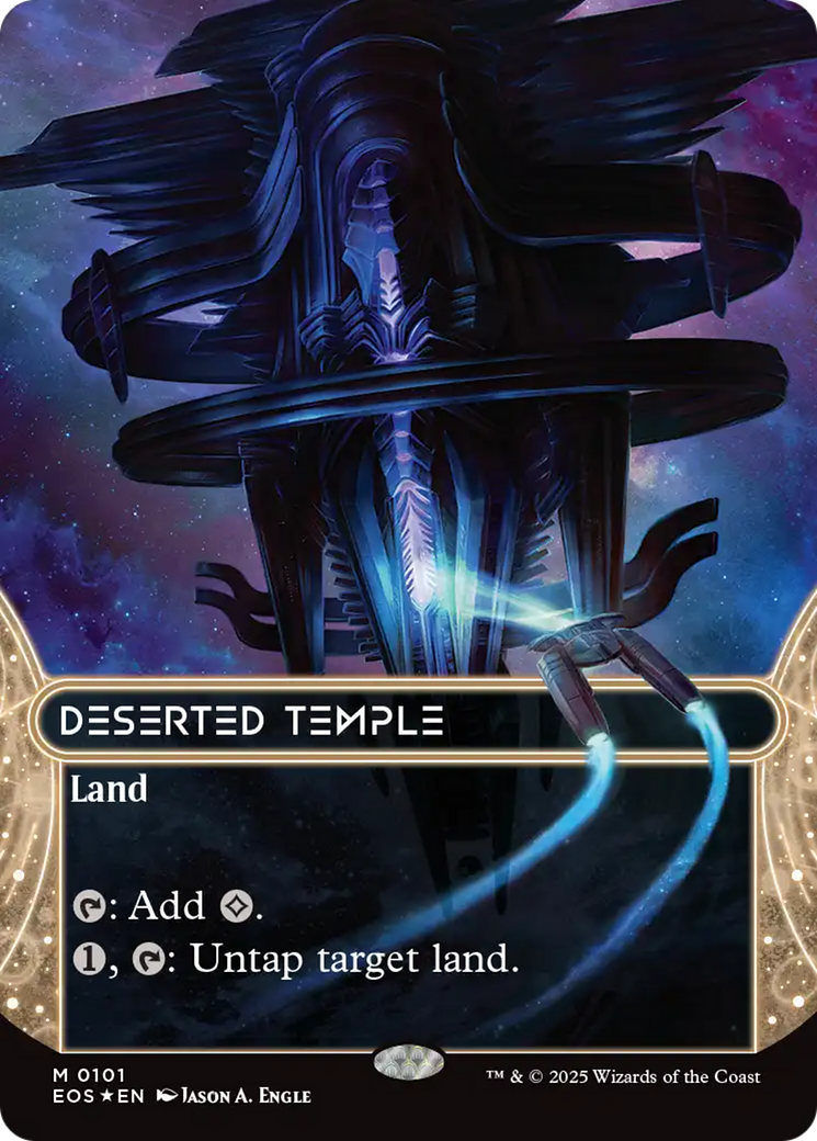 Deserted Temple (0101) (Borderless) (Galaxy Foil) [Edge of Eternities: Stellar Sights] | I Want That Stuff Brandon