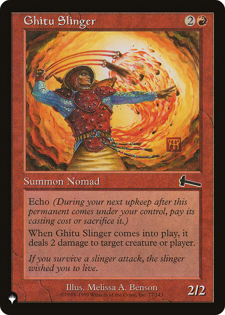 Ghitu Slinger [The List Reprints] | I Want That Stuff Brandon