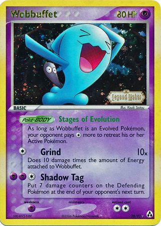 Wobbuffet (28/92) (Stamped) [EX: Legend Maker] | I Want That Stuff Brandon