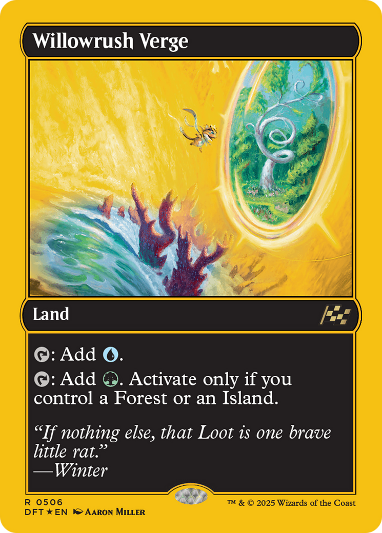 Willowrush Verge (First-Place Foil) [Aetherdrift] | I Want That Stuff Brandon