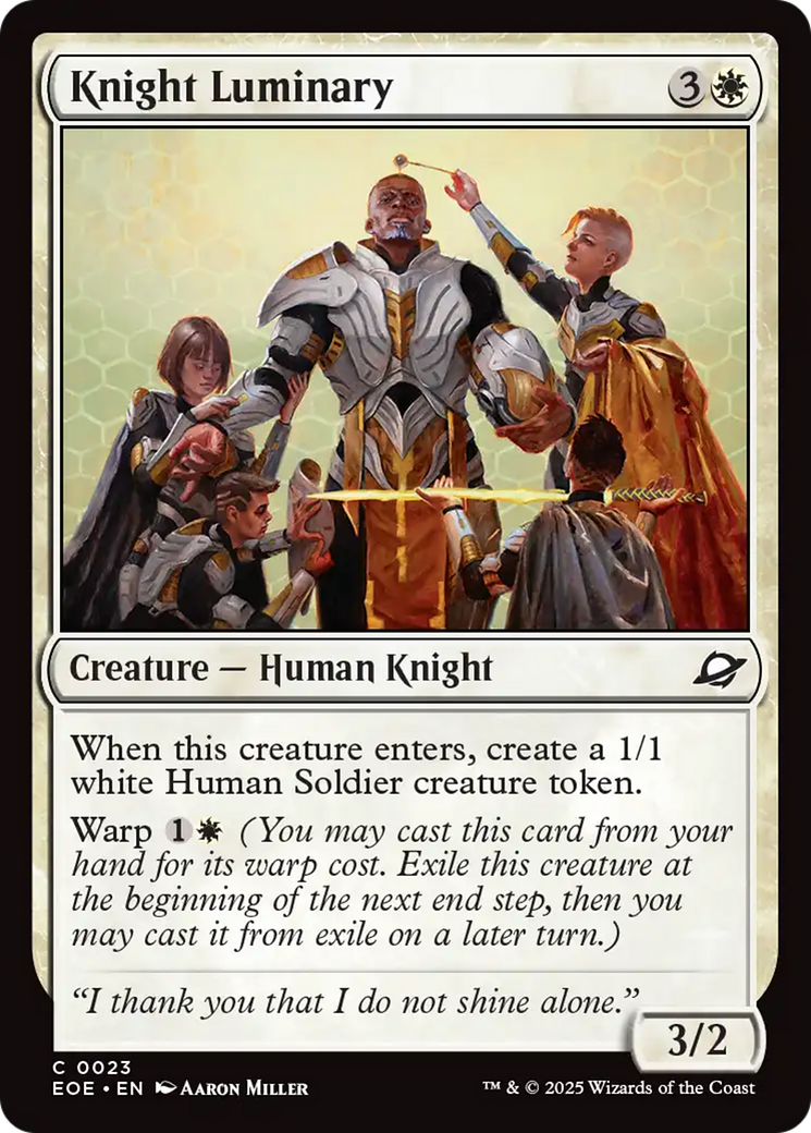 Knight Luminary [Edge of Eternities] | I Want That Stuff Brandon