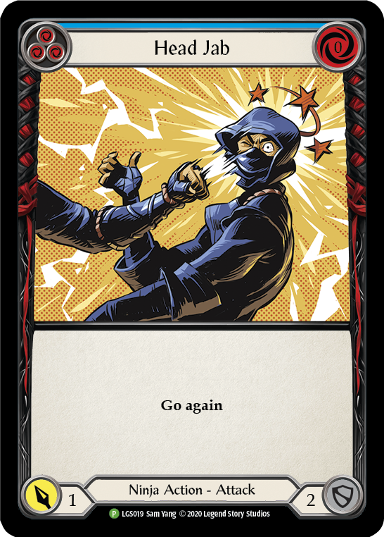 Head Jab (Blue) [LGS019] (Promo)  Rainbow Foil | I Want That Stuff Brandon